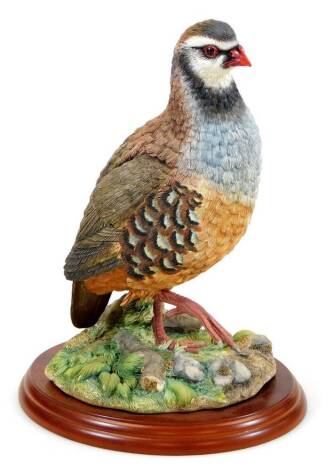 A Russell Willis Border Fine Arts figures birds, partridge, A0660, on plinth base, approx 24cm high.