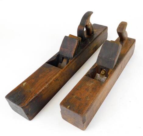 An early 20thC jack plane, of rectangular form, and another marked Cook, 44cm wide.