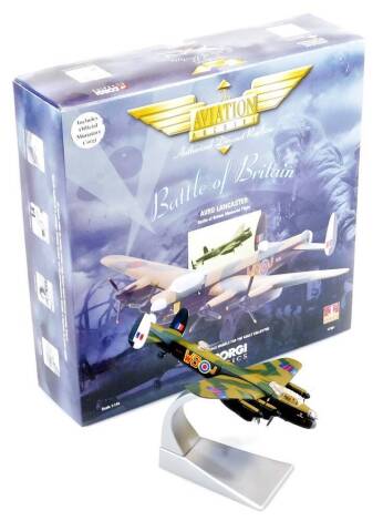 A Corgi Classics Aviation Archive Battle of Britain boxed Avro Lancaster, 22cm wide.