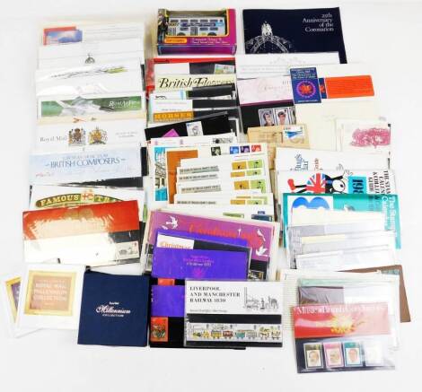 Various first day stamp set, etc., 25th Anniversary of the Coronation, Stamp Bug Calendar 1981, The Essential Guide To The Royal Mail Millennium Collection two part set, boxed Royal Wedding diecast bust 1981, etc. (a quantity)