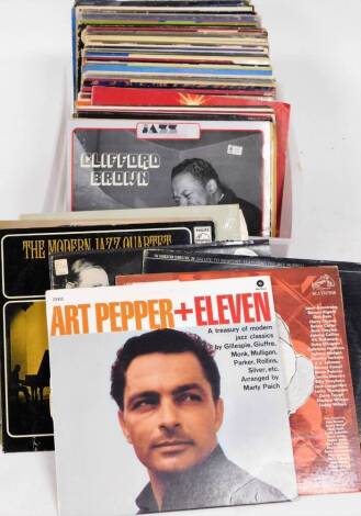 Various records, 33rpm, popular music etc., Art Pepper, Stan Getz, Earl Hines, Coleman Hawkins, Billy Holiday, Dizzy Gillespie, other Jazz, etc. (a quantity)