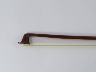 A 20thC violin, with one piece back, length of back 35.5cm and a bow. - 2