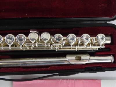 A Yamaha flute, in three sections, numbered 211SII, in fitted case. - 2