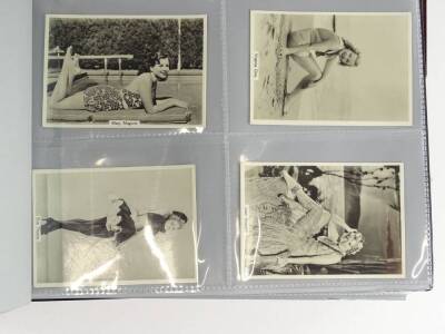 Various albums of cigarette cards etc., mainly relating to actors and actresses to include, World Famous Cinema Artists, Cinema Stars, Nicholas Sarony and Co Cinema Studies, United Kingdom Tobacco Company Cinema Stars, Phillips Beauties of Today, two size - 3