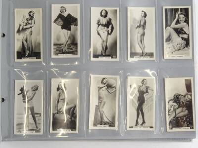 Two albums of cigarette cards, mainly relating to actors and actresses, to include Carreras Famous Film Stars, Carreras Oval Film Stars, other Carreras volumes and cards, Carreras Glamour Girls, Film and Stage Beauties, (larger sizes). - 4