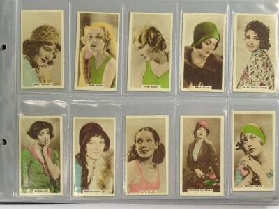 Various cigarette cards relating to film stars, to include Gerard Screen Favourites and Dancers, Tatley's Film Stars, Societe Job, Lambert and Butler Popular Film Stars, Lucana etc., (one album). - 2