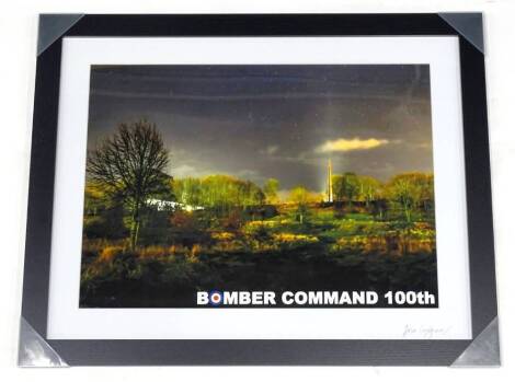 After Jason Corrigan. Photograph of Bomber Command, signed in the margin, 40cm x 55cm.