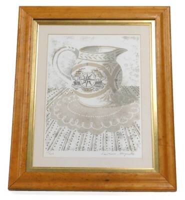 After Lawrence Mynott. Sunderland lustre jug, artist signed limited edition print No. 357/500, 28cm x 20cm.