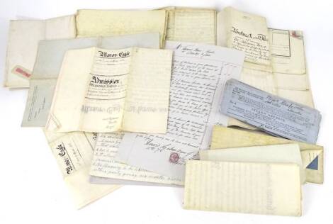 A collection of 19thC and later indentures, mainly relating to transactions in the Eagle and Eagle Moor area, near Lincoln and in particular Eagle Manor.