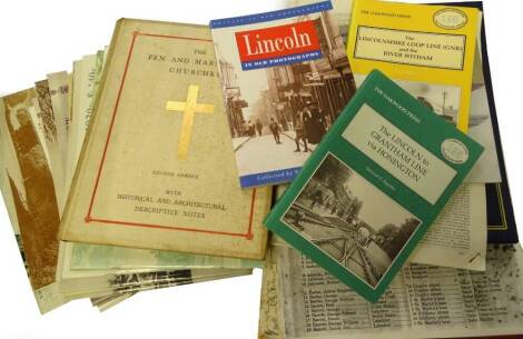 Various publications relating to Lincoln and Lincolnshire, to include The Fen & Marshland Churches 2nd Series, Lincoln Guide Books, City of Lincoln printed by Boots guide book, etc.