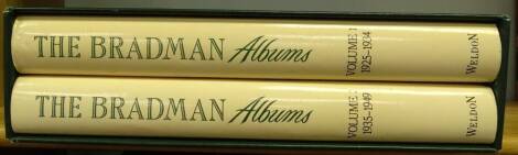 The Bradman Albums, selections from the Sir Donald Bradman collection published by Weldon in two volumes, with gilt dust cover.