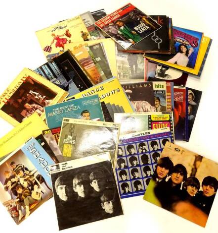 A quantity of LP records, to include With the Beatles, Beatles for Sale, Hard Day's Night, Elvis Blue Hawaii.