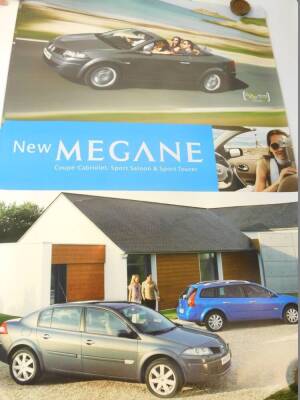 Six Renault Megane advertising posters, further poster for the Renault Laguna GT, two Renault posters 'Quality Makes A Winner', together with Renault Showroom advertising material. - 4