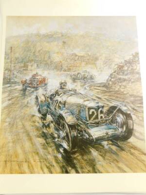 After Frederick Gordon Crosby. Five unframed motor racing prints, plate size 38cm x 41cm. - 5