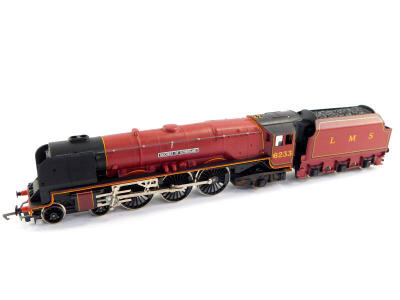 A Hornby OO gauge Coronation Class 7B locomotive 'Duchess of Sutherland', LMS red livery, 4-6-2, 6233, R066, boxed. - 3