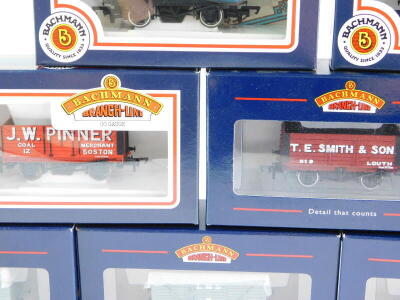 Ten Bachmann OO gauge tank wagons, comprising four ventilated vans and six open wagons. (boxed) - 4