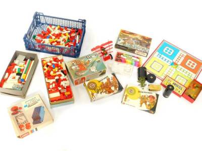 Airfix model soldiers, Lego, jigsaw puzzles, games, etc. (a quantity)