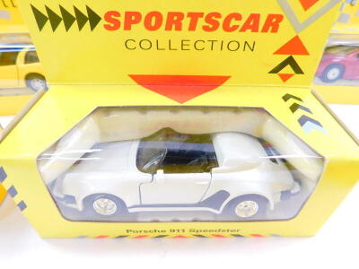 Maisto die cast Super Car and Sports Car Collection vehicles, boxed, including a Corvette ZR1, Lamborghini Diablo, Ferrari F40, and a Jaguar XJS V12. (14) - 7