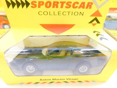 Maisto die cast Super Car and Sports Car Collection vehicles, boxed, including a Corvette ZR1, Lamborghini Diablo, Ferrari F40, and a Jaguar XJS V12. (14) - 8