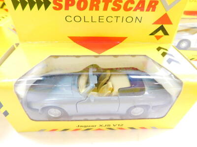 Maisto die cast Super Car and Sports Car Collection vehicles, boxed, including a Corvette ZR1, Lamborghini Diablo, Ferrari F40, and a Jaguar XJS V12. (14) - 12