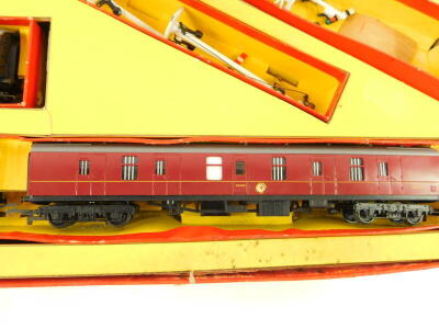 A Triang railways OO gauge electric model railway, containing locomotive 'The Princess Royal', British rail red livery 4-6-2, 46200, RS22. - 6