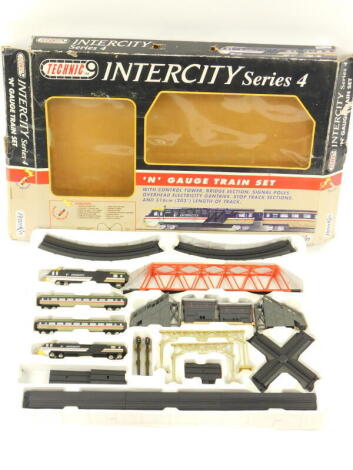 A Technic N gauge Inter City series 4 train set, boxed.