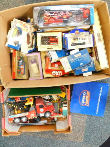 Days Gone By, Oxford and other die cast vintage trucks, buses and cars, boxed and unboxed. (2 boxes)