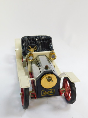 A Mamod steam roadster, S81, cream and red, boxed. - 3