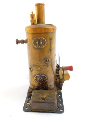 A Meccano early 20thC vertical steam boiler. - 2