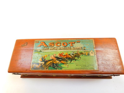 A Jaques and Son "Ascot" New Racing Game, mahogany cased. - 4