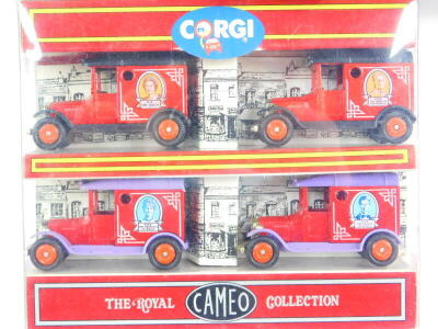 Corgi die cast model cars, buses and lorries, including an AEC Regal coach, Jaguar 1953 RAC rally set, Jaguar XJS, and a limited edition two racing E Type super cats Jaguar set, all boxed. (9) - 8