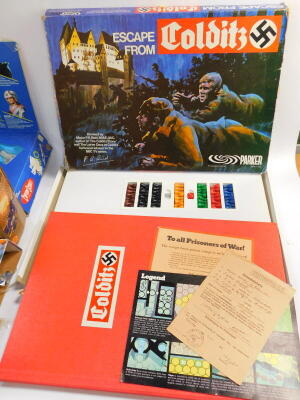 Games and toys, comprising Escape from Colditz, a Batman and Batmobile with rocket launcher, Captain Scarlet Spectrum command team and a Van Day play mates Star Trek, The Next Generation Starship Enterprise, all boxed. (4) - 3