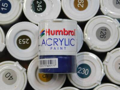 Humbrol acrylic model paints, 14mls, wide range of colours. (a quantity) - 2