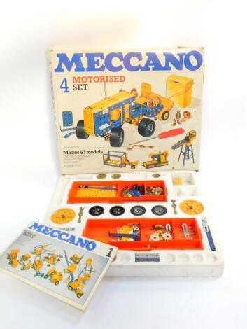 A Meccano motorised set No 4, 07504, boxed.