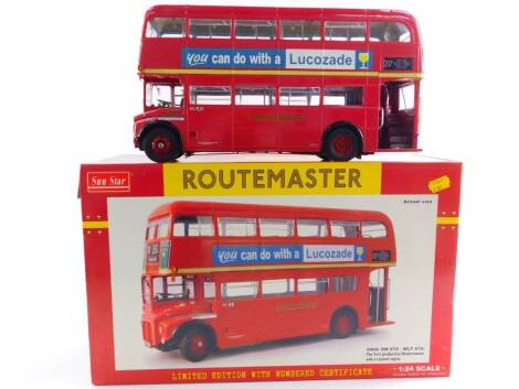 A Sun Star model of a Routemaster bus, limited edition, 2908, scale 1:24, boxed.