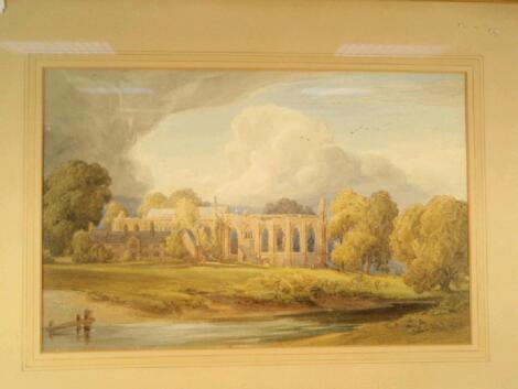 W H Sugden. Abbey ruins