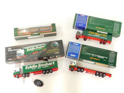 Four Corgi die cast Eddie Stobart Ltd heavy haulage lorries, comprising CC12936, TY86705, CC12607 and CC13207, all boxed. (4)