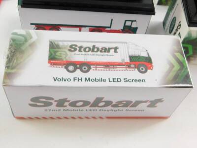 Seven Atlas Editions die cast Eddie Stobart models, Special Edition, scale 1:76, boxed, together with an Eddie Stobart collection tin of drinks coasters, and an Eddie Stobart wallet. (1 tray) - 7