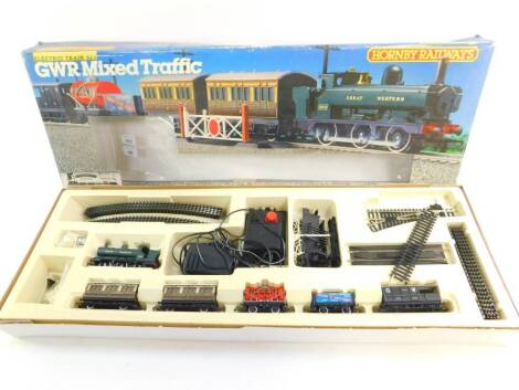 A Hornby Railway OO gauge GWR Mixed Traffic Electric Train Set, R694, some track lacking, boxed.