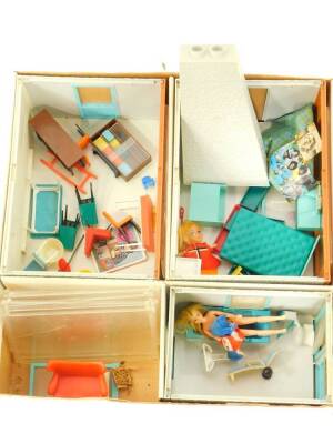 A Rovex Tri-ang Jenny's Home, circa 1960's, with dining room, living room, bedroom and bathroom furniture, boxed. - 3