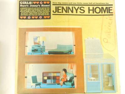 A Rovex Tri-ang Jenny's Home, circa 1960's, with dining room, living room, bedroom and bathroom furniture, boxed. - 4