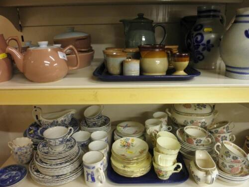 Three items of German stoneware and a quantity of mostly Langley