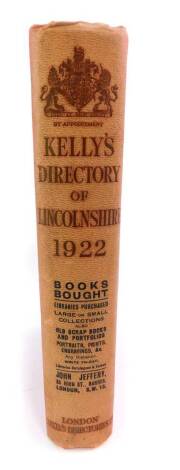 A Kelly's Directory of Lincolnshire 1922.