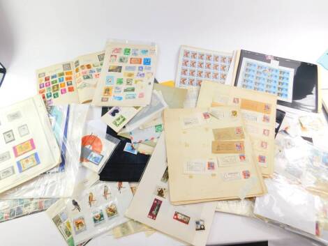 Philately. Mint and used stamps, including Great Britain, Austria, Malta, Australia, in books, sheets and loose (one large box).