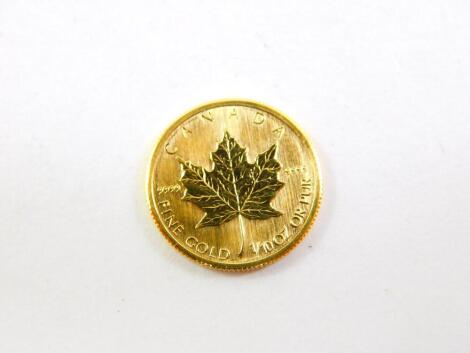 A Canadian gold five dollars, 2009, 3.0g.