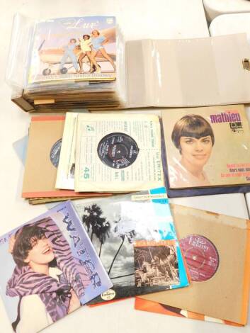 A collection of 45rpm single records, various artists, predominantly 1960's, 70's and 80's. (5 boxes)