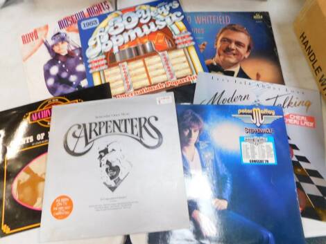 A collection of LP records and eight Top Hits 33rpm records, Eurovision, jazz, Cliff Richard, etc. (3 boxes)