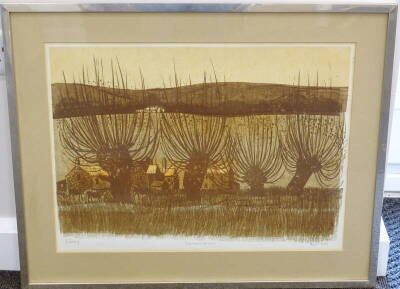 Robert Tavener (British 1920). Four Willows and Downs, signed, titled and numbered AP, screen-print, 43cm x 58cm. - 2