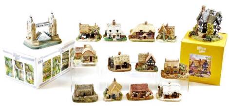 Various Lilliput Lane buildings cottages, etc., to include Watermill, 7cm high, The Old Forge, Little Lupins, etc. (a quantity, unboxed)