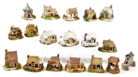 Various Lilliput Lane and other cottages, buildings, etc. to include River View, 4cm high, Lucky Charms, etc. (a quantity, unboxed)